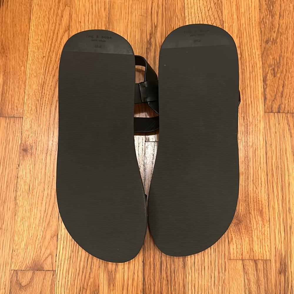 Rag & Bone Parker Strappy Sandals in Black Leather - Like New - 7.5 - Picture 8 of 9